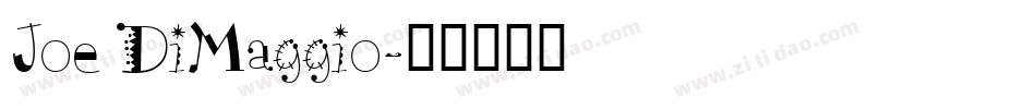 Joe DiMaggio字体转换